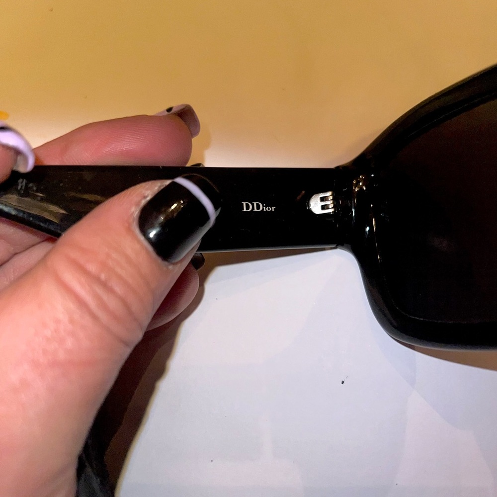 CHRISTIAN DIOR DDior Black & Silver 54 mm Sunglasses - Picture 10 of 11